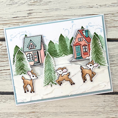 Snow Deer To Me Coordinating Die Set