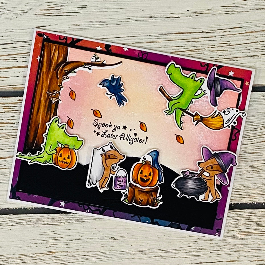 Spook Ya Later Alligator Coordinating Die Set