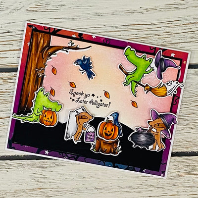 Spook Ya Later Alligator Coordinating Die Set