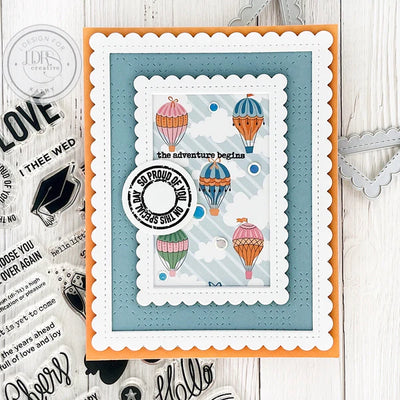 Delicate Stitches Scalloped Rectangle Dies