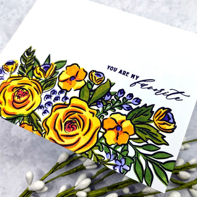 Garden Grandeur Slimline Stamp Set