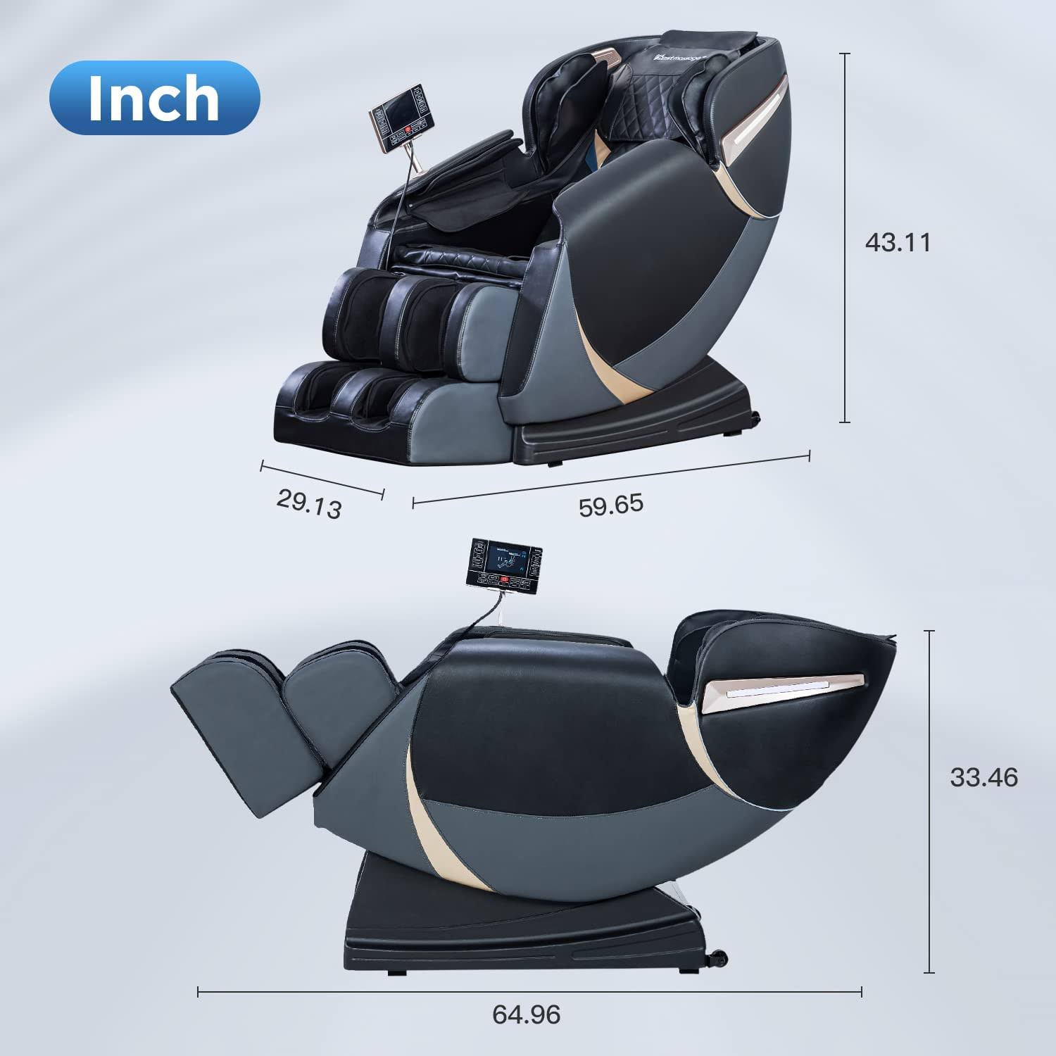 Bestmassage 4d Massage Chair,Full Body Zero Gravity Recliner Chair With Smart Large Screen Bluetooth Heat Foot Roller,GIMXL7MF_PWS3L