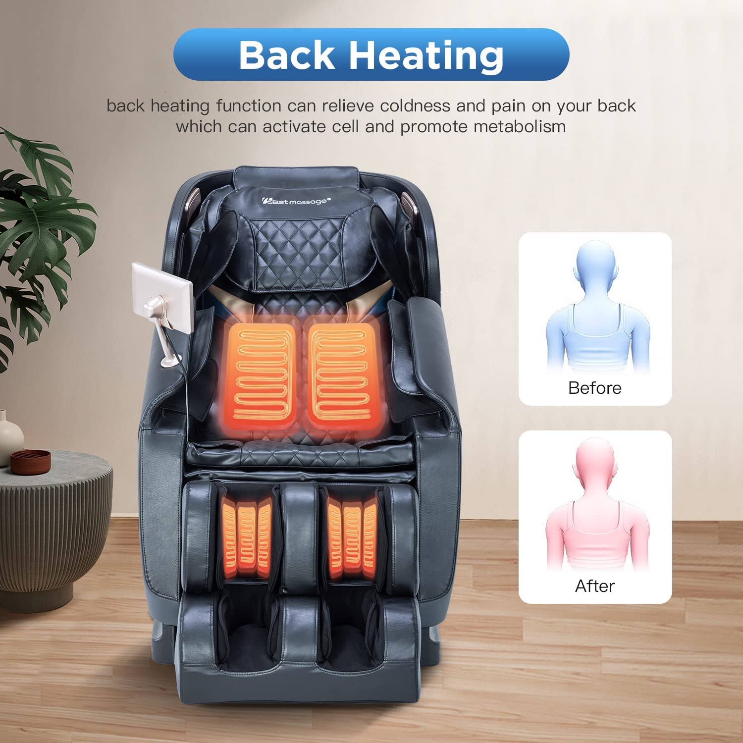 Bestmassage 4d Massage Chair,Full Body Zero Gravity Recliner Chair With Smart Large Screen Bluetooth Heat Foot Roller,GIMXL7MF_PWS3L