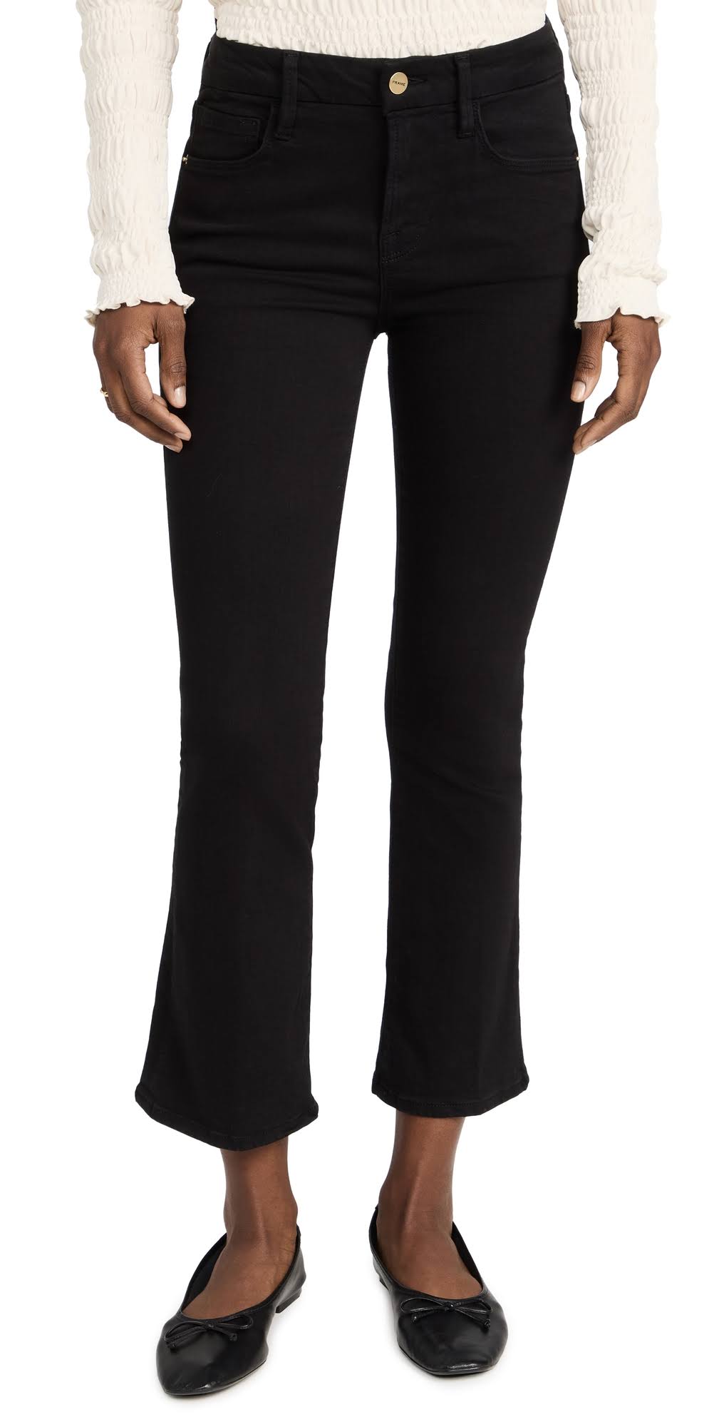 Frame Black 'Le Crop Mini Boot' C7G6XM8B_FXVTM