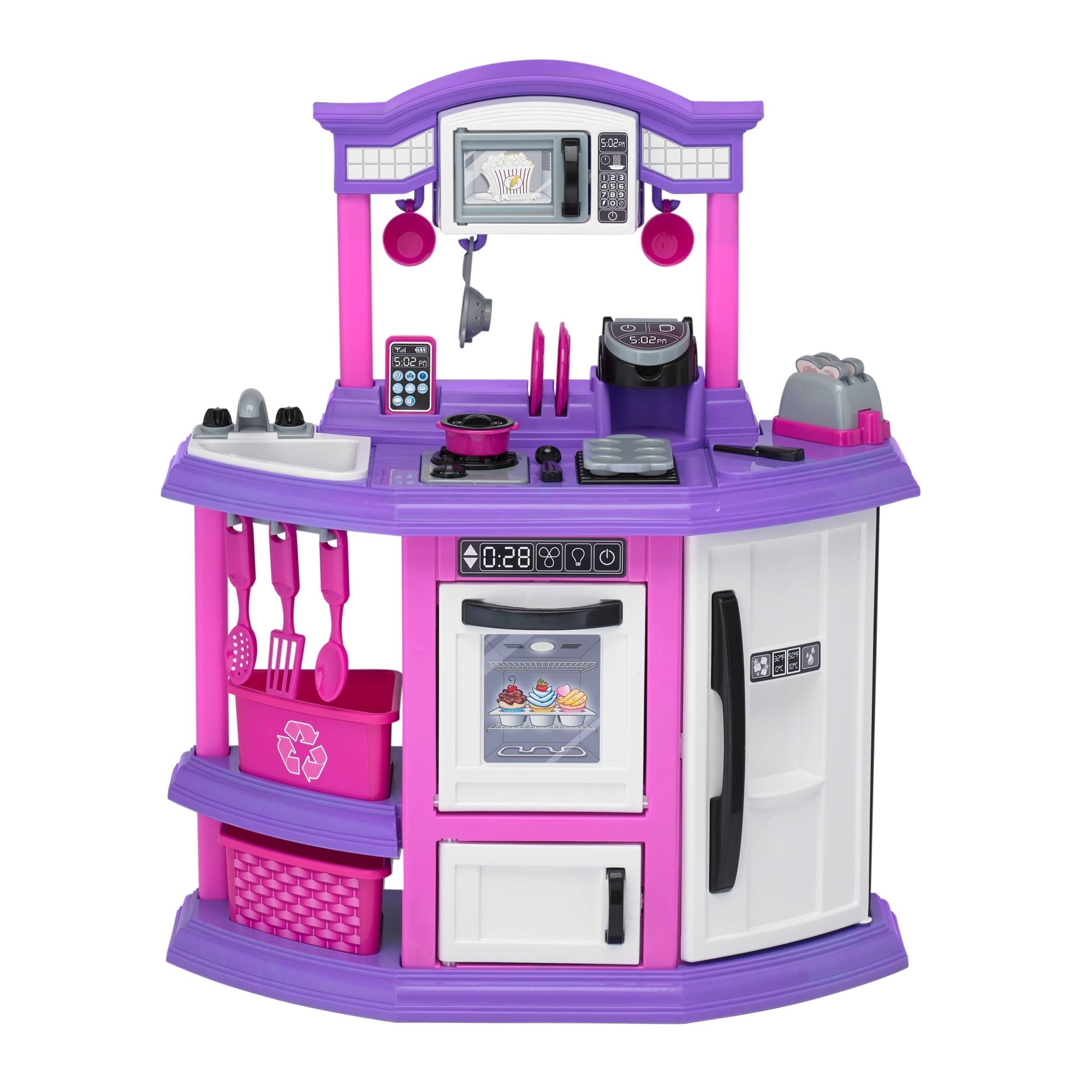 American Plastic Toys Baker's Kitchen Playset, Pink/ITZPYQUG_OLTLI