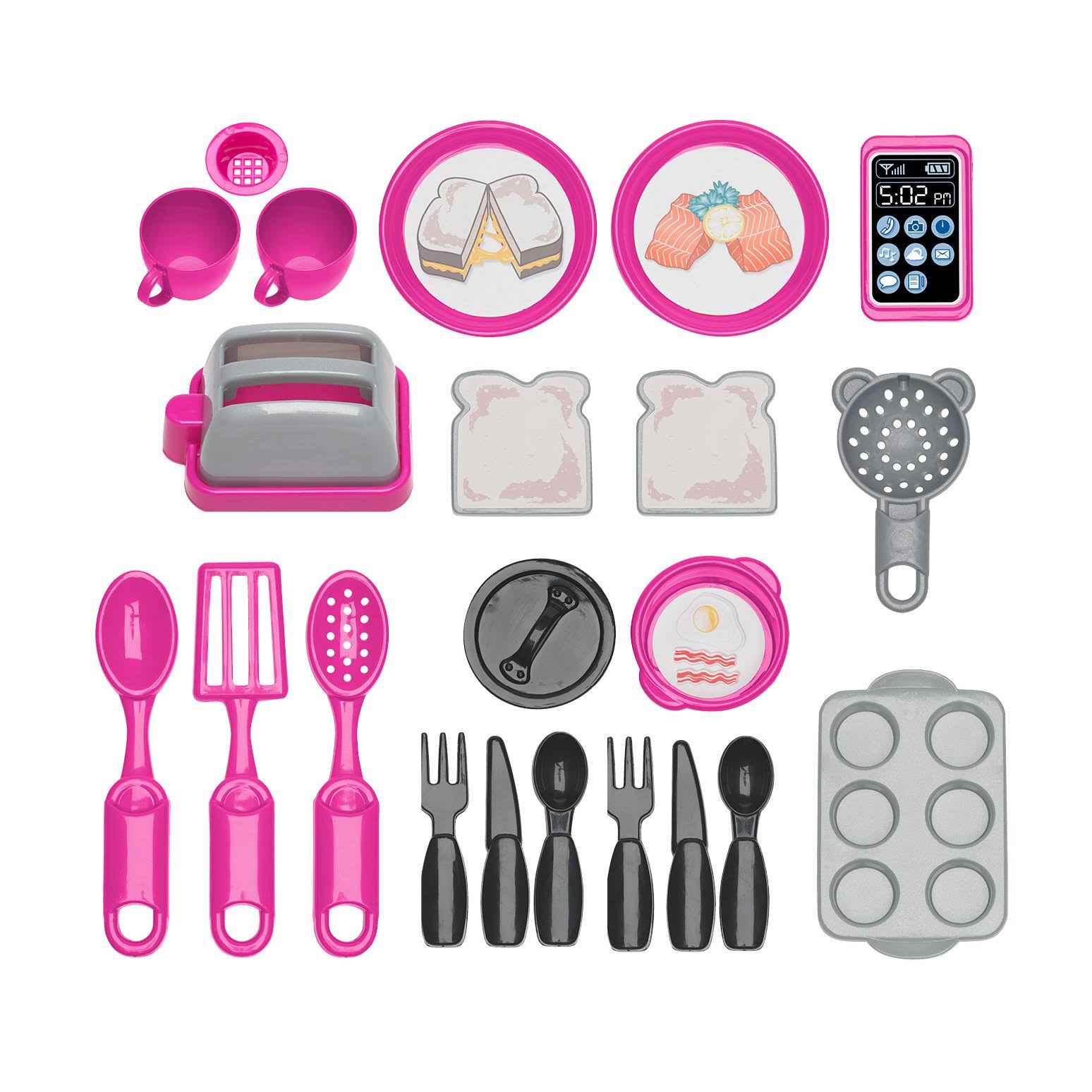 American Plastic Toys Baker's Kitchen Playset, Pink/ITZPYQUG_OLTLI