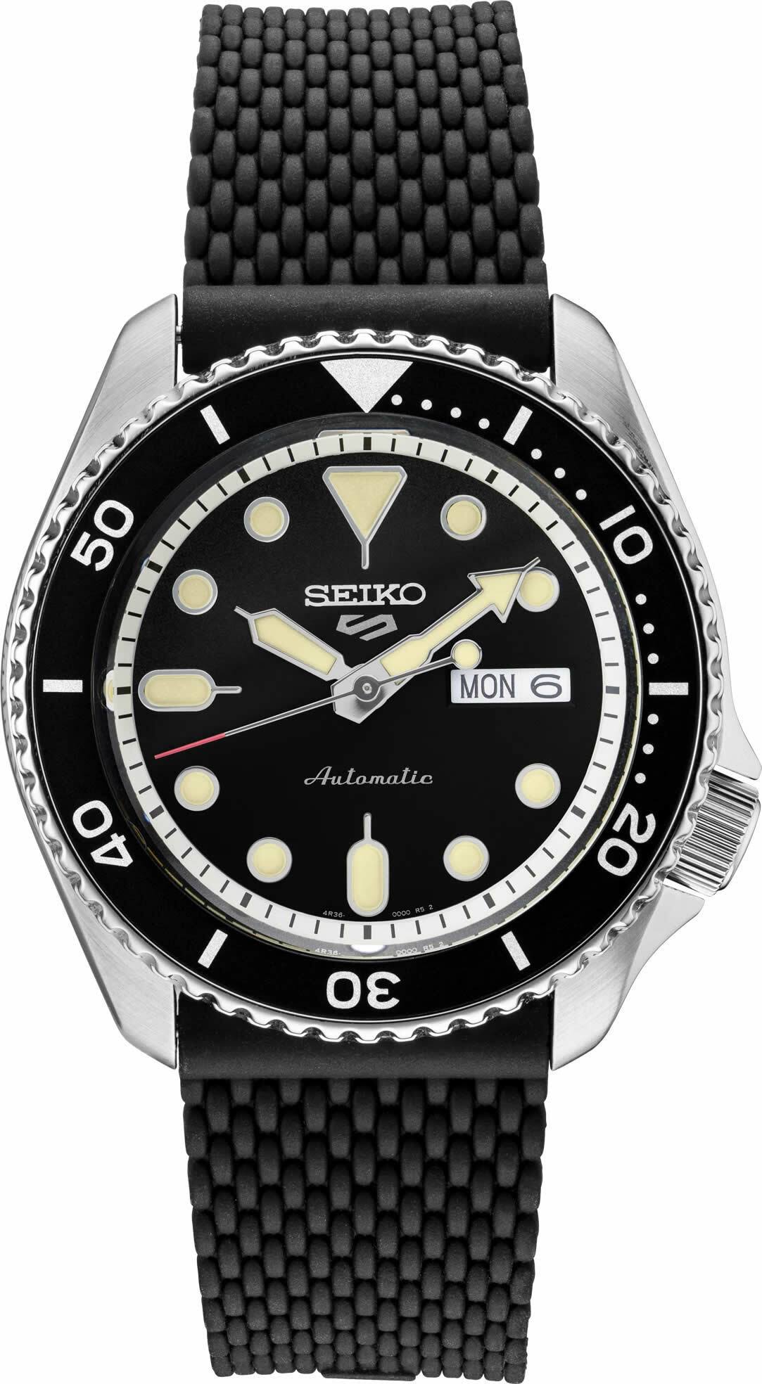 Seiko 5 Sport Men's Automatic Black Watch 9ZZ9LKLS_YPAUW