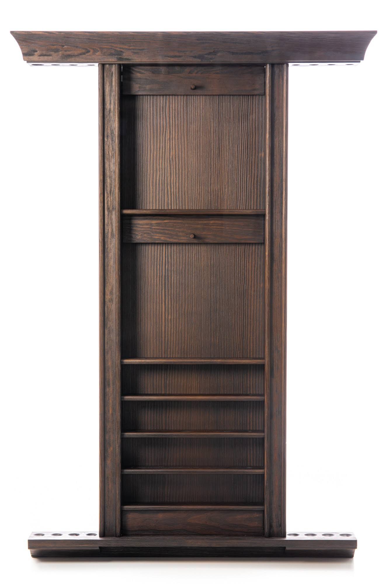 Spencer Marston Wall Pool Cue Rack - Barnwood T5ISPFLD_UJVQ8