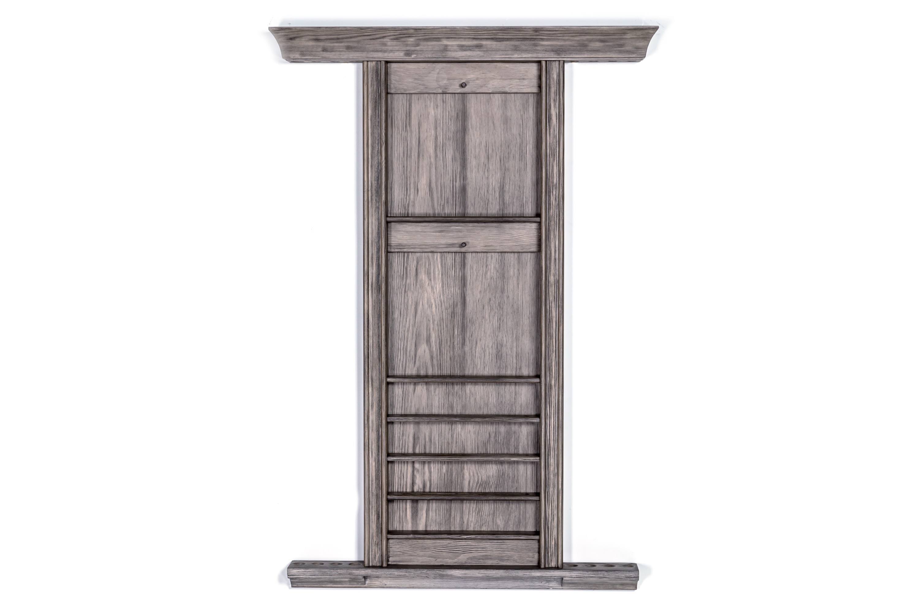 Spencer Marston Wall Pool Cue Rack - Barnwood T5ISPFLD_UJVQ8