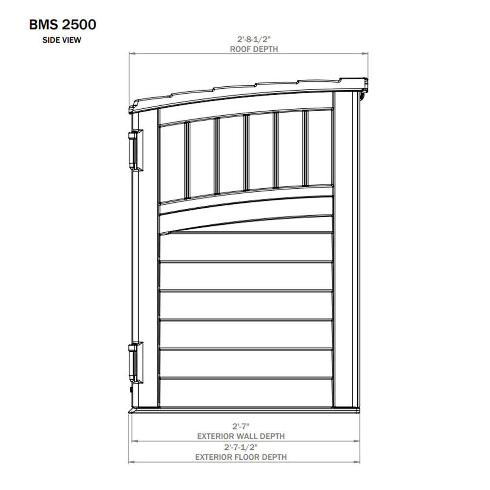Suncast Bms2500 Horizontal Storage 5GILDKSU_FZXDA