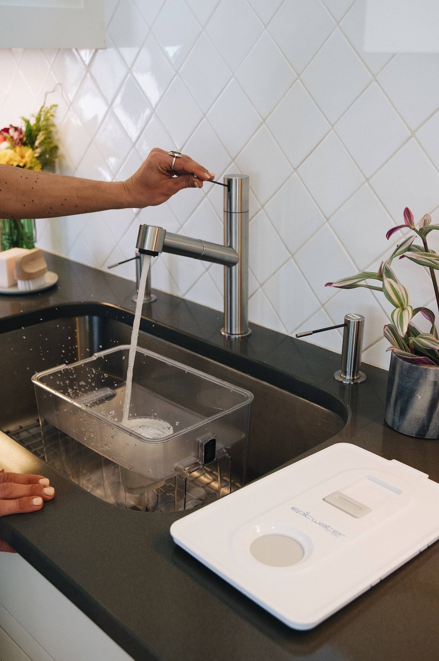 Epic Pure Countertop Water Filter Dispenser For Drinking Water 36 Cup 150 Gallon Filter Bpa Free Removes Fluoride, Chlorine, Lead Water UUWCAAUO_DEOKJ