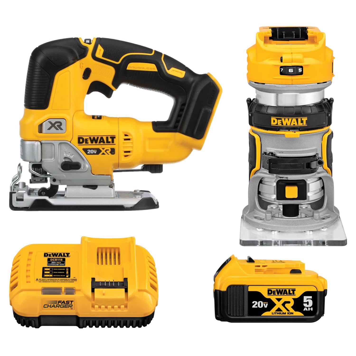 Dewalt 20v Max Xr Router Cordless Woodworking Kit 2-Tool CDPD1F08_471GS