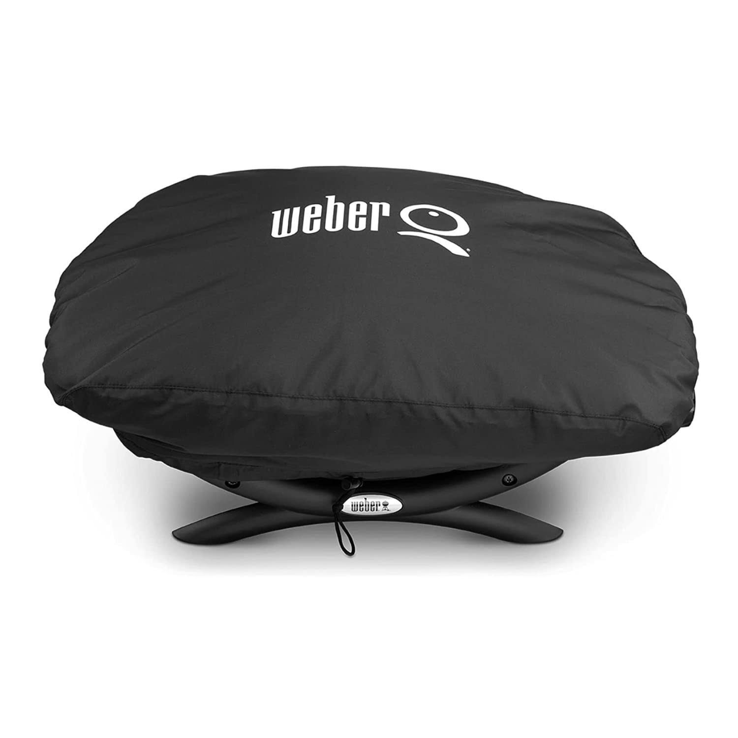 Weber Q1200 Liquid Propane Grill (Titanium) With Portable Cart TFWJS4ZW_NA6NB