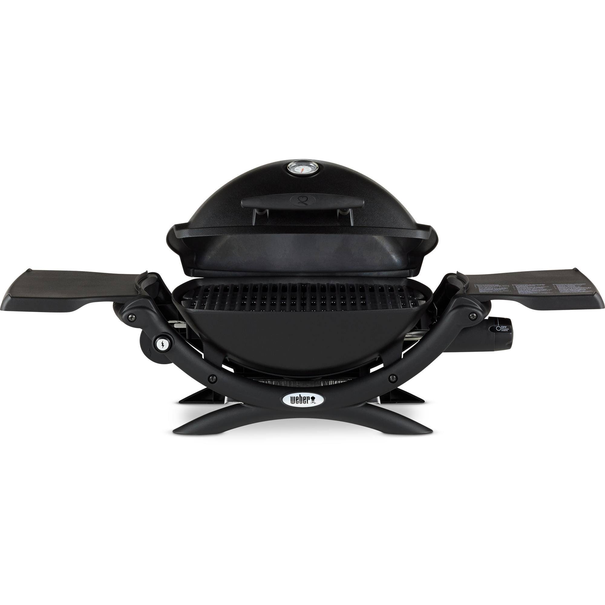 Weber Q1200 Liquid Propane Grill (Titanium) With Portable Cart TFWJS4ZW_NA6NB