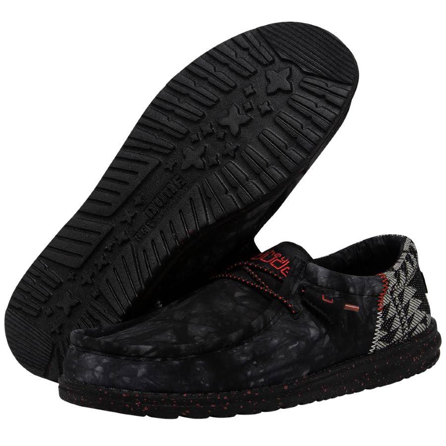 Hey Dude Men's Wally Funk Shoes - Back In Black - WDMWDBDW_1N5I1