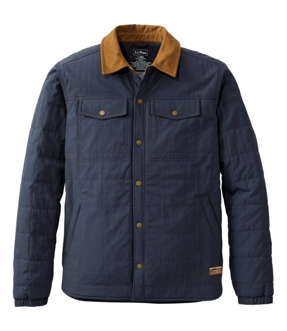 Men's Insulated Utility Shirt Jacket L.L.Bean Carbon Navy / 0DQ1GJKI_CIJEA