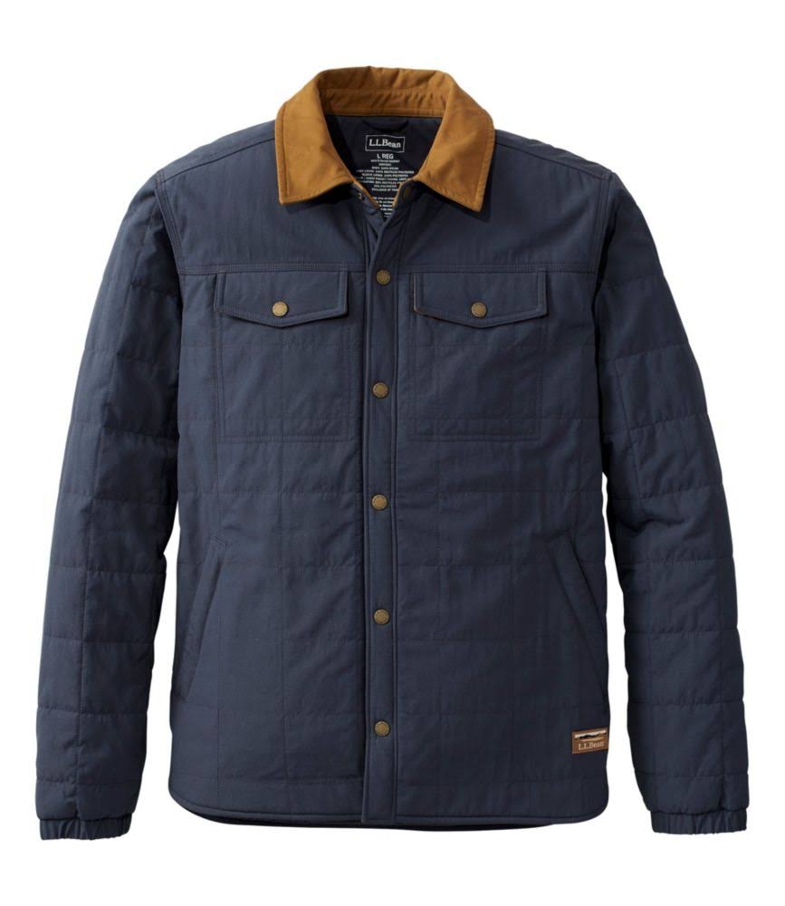 Men's Insulated Utility Shirt Jacket L.L.Bean Carbon Navy / 0DQ1GJKI_CIJEA