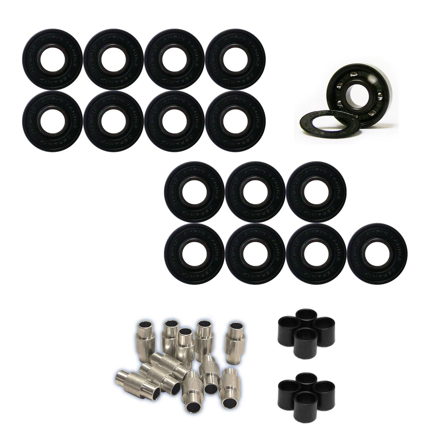 Labeda Gripper Asphalt Outdoor Inline Roller Hockey Wheels With Ceramic Bearings Orange 85a 76mm / 80mm Hilo 8-ERKYP1KV_GULMD