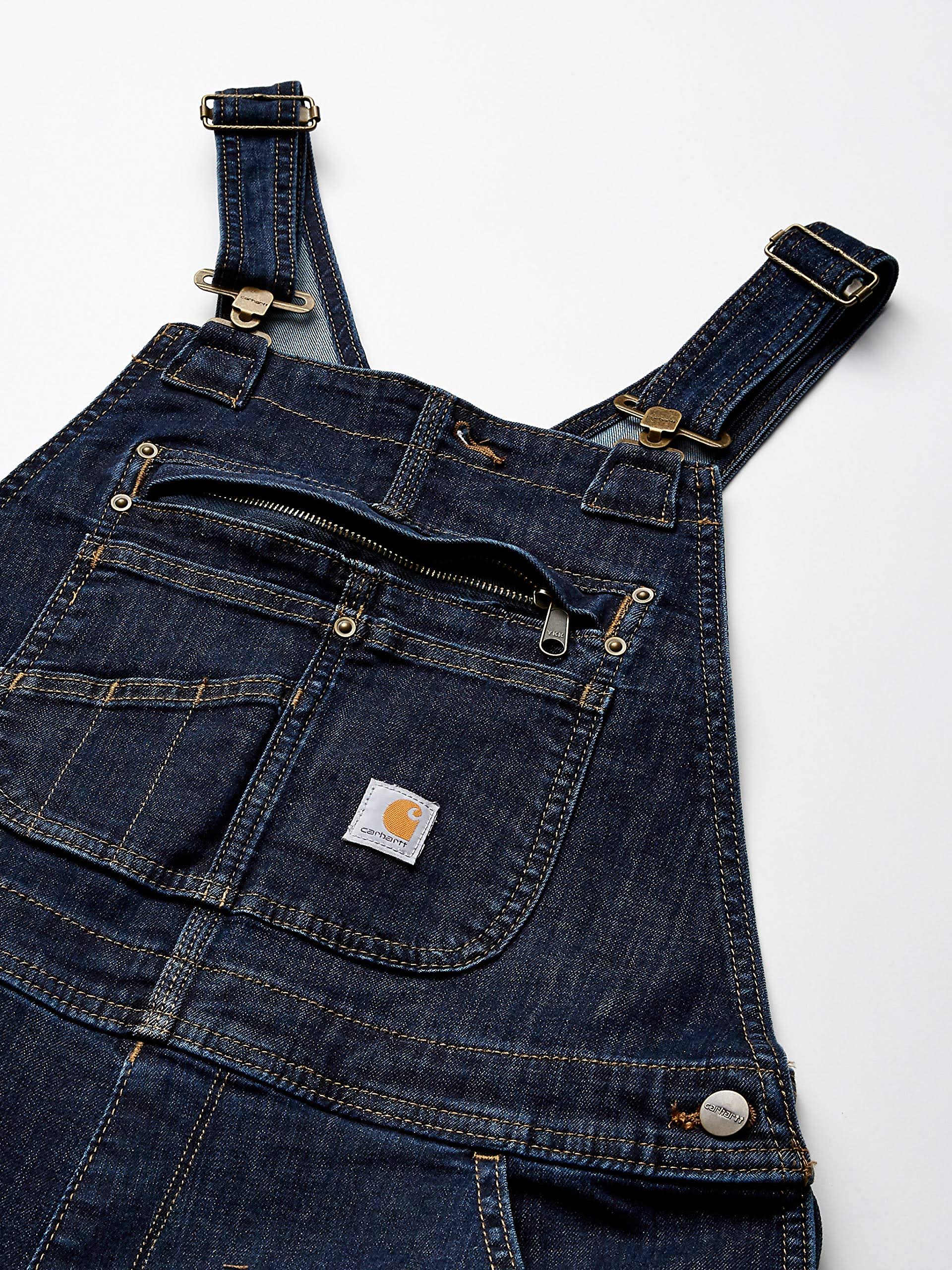 Carhartt Women&S Denim Double Front Bib Overalls (L Tall Midnight Sky) LQWHOOLF_KQHFL