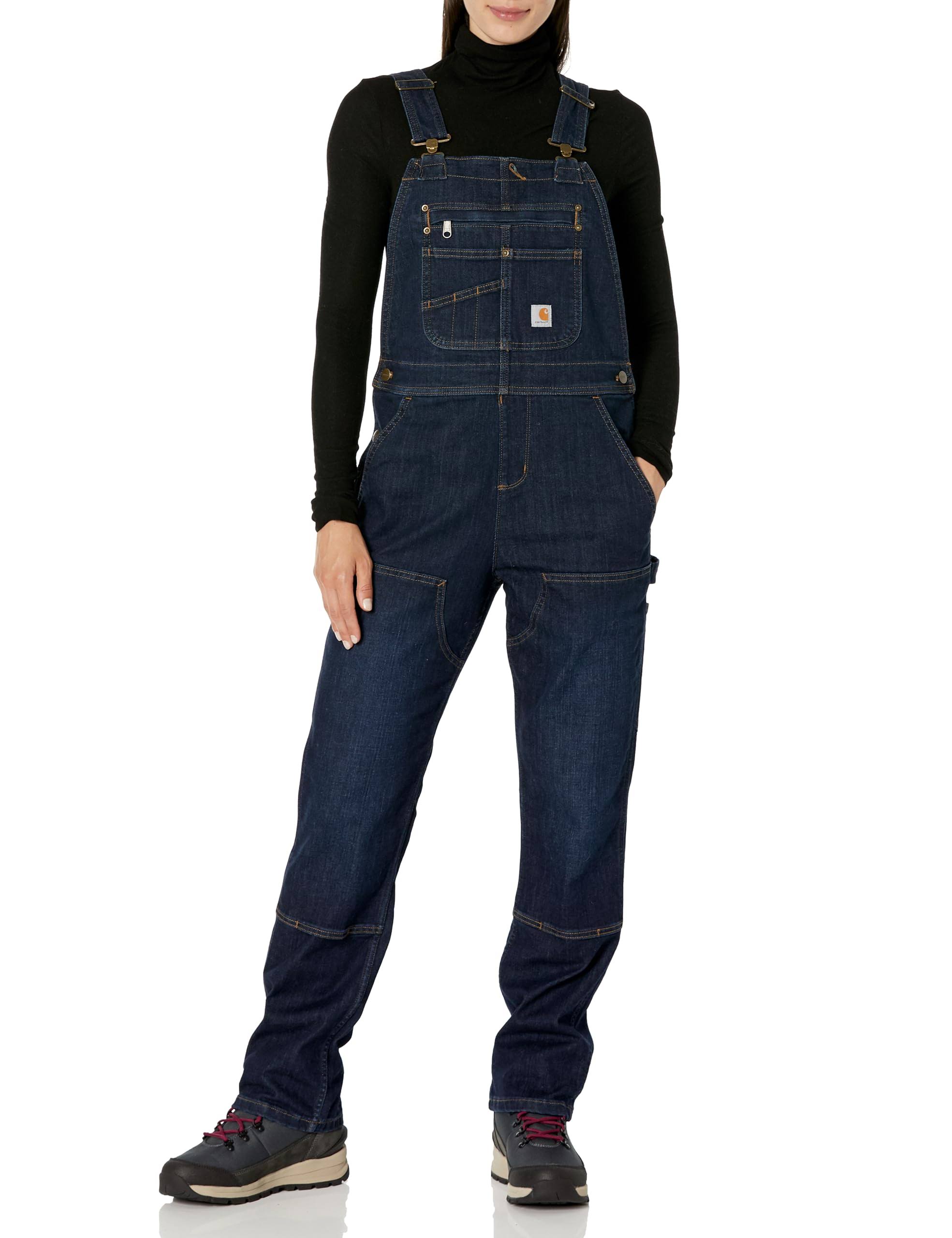 Carhartt Women&S Denim Double Front Bib Overalls (L Tall Midnight Sky) LQWHOOLF_KQHFL
