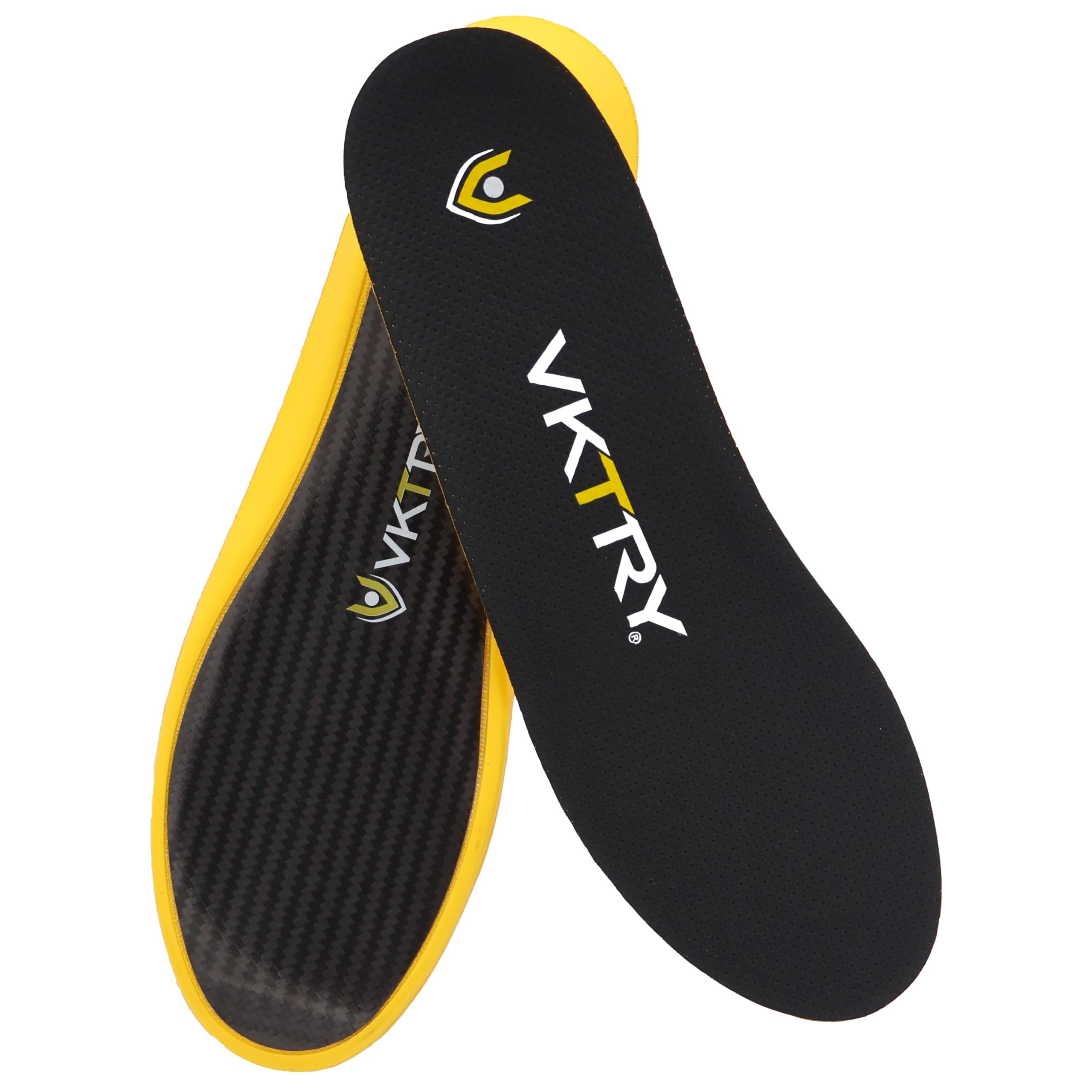 Vktry Performance Insoles - Gold Vks - Carbon Fiber Shock Absorbing Sport Shoe Insoles For Pro Running, Basketball, Athletics - Jump Higher, BP405AHI_KQ3NE