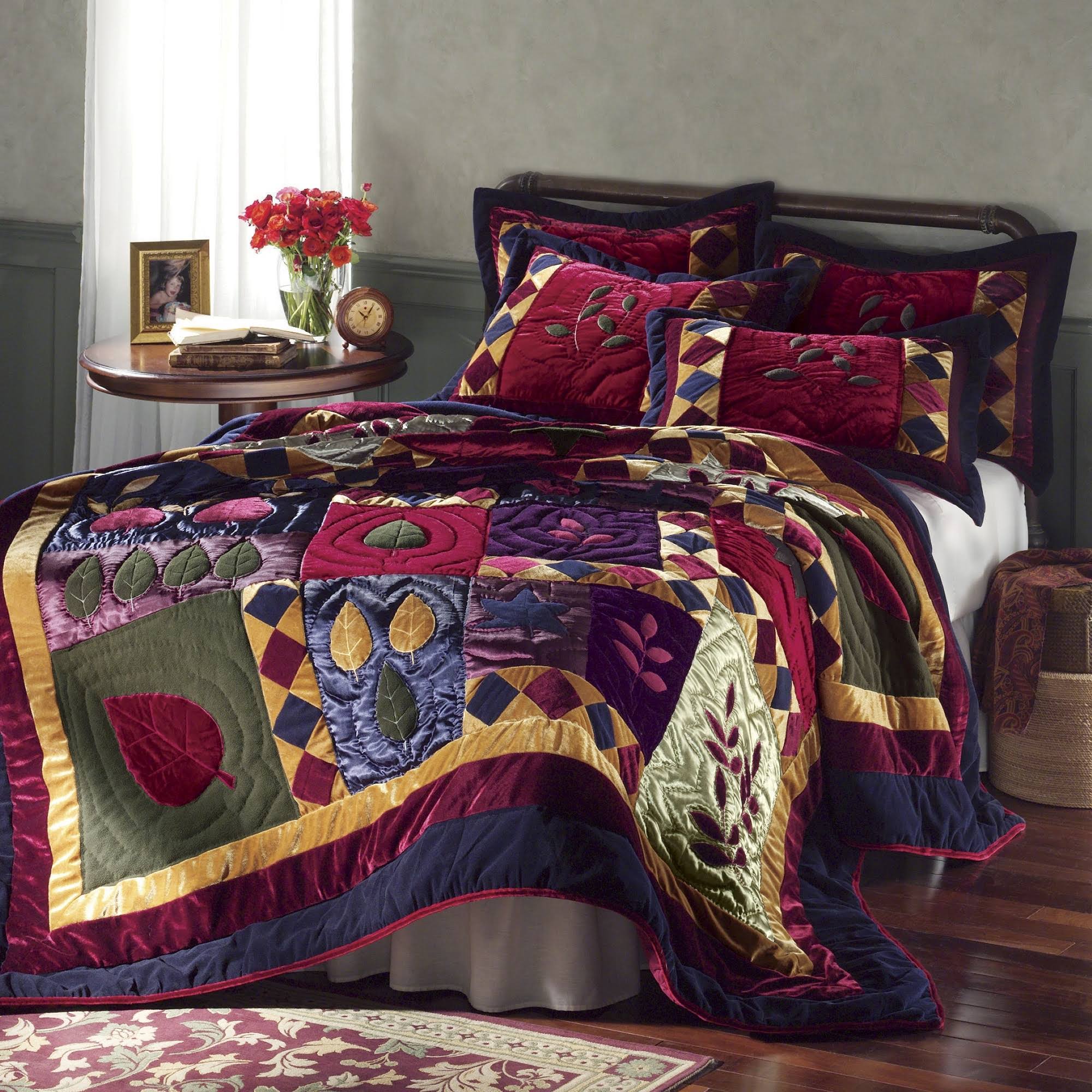 Velvet Dreams Quilt, Polyester, Blue, Twin (68 W X 86 L) LO6EIJTQ_PG05R