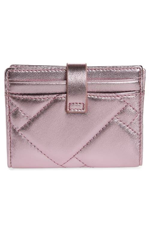 Kurt Geiger London Metallic Leather Multi Card Holder In Light/Pastel DZN03CUG_LZW4D
