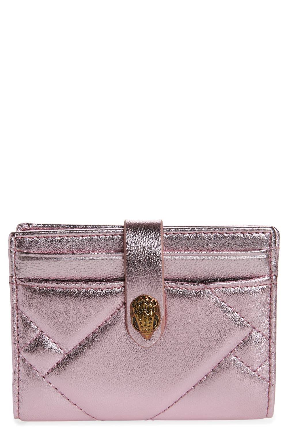 Kurt Geiger London Metallic Leather Multi Card Holder In Light/Pastel DZN03CUG_LZW4D