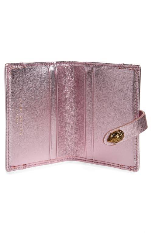 Kurt Geiger London Metallic Leather Multi Card Holder In Light/Pastel DZN03CUG_LZW4D