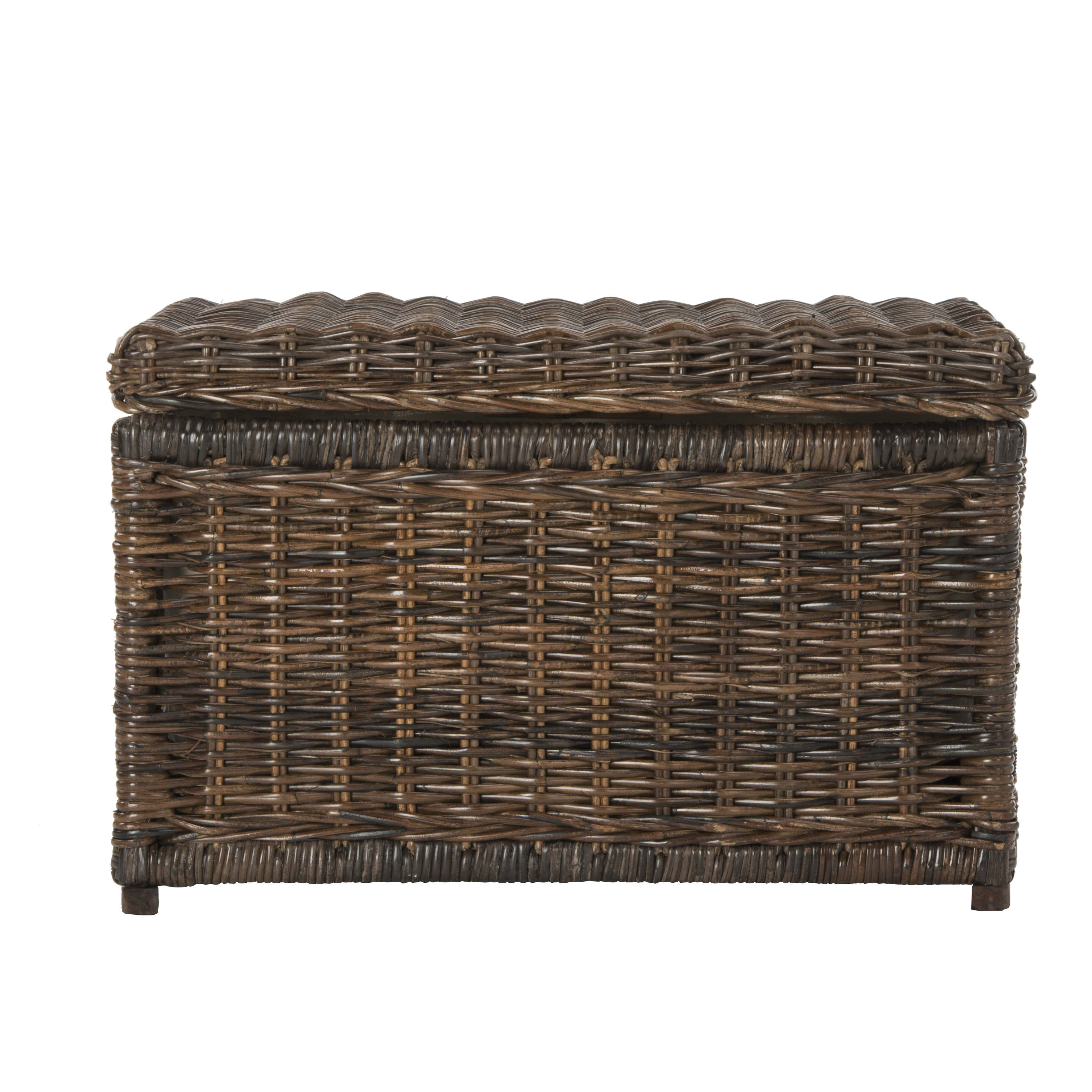 Happimess Elijah 30 In. Brown Wicker Storage 8VQIP4S4_E34V9