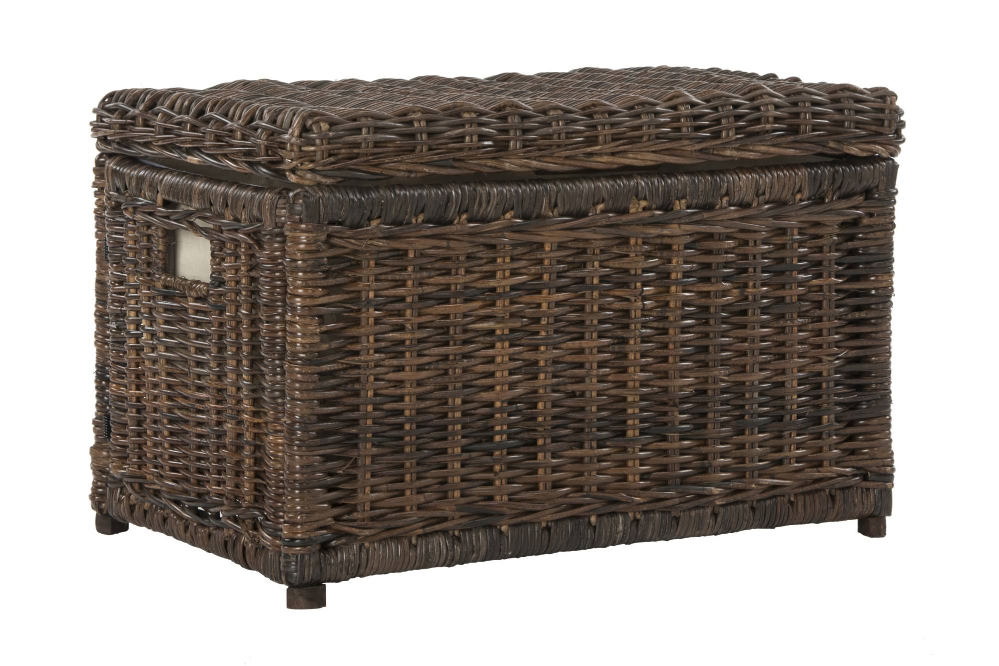 Happimess Elijah 30 In. Brown Wicker Storage 8VQIP4S4_E34V9