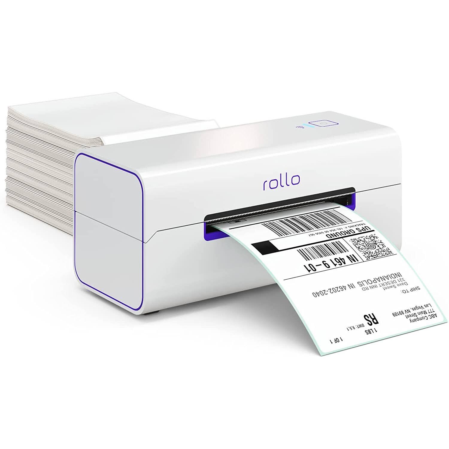 Rollo Wireless Shipping Label Printer - Wi-Fi Thermal Label Printer For Shipping Packages CJWMYEWC_A2W6X
