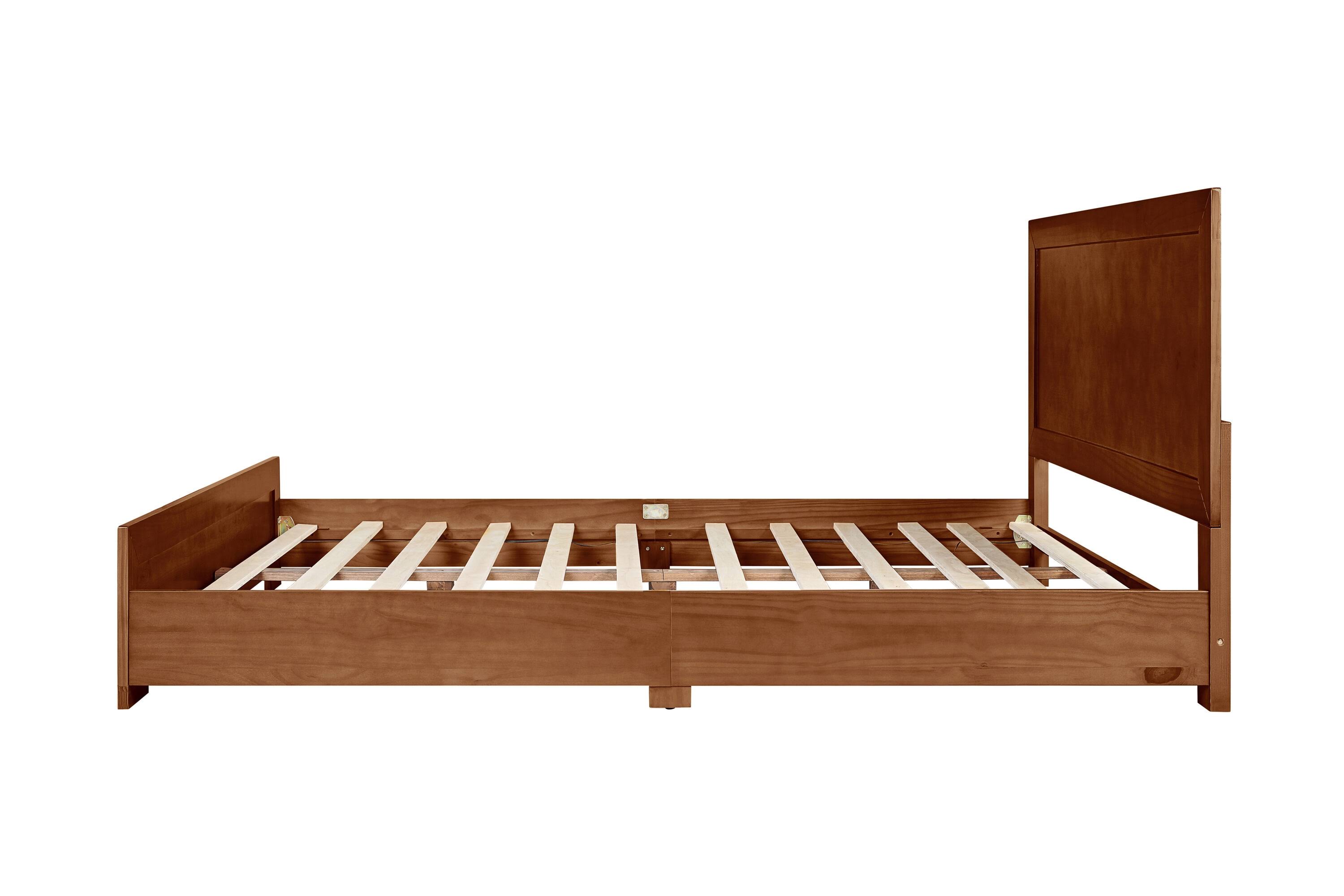 Camden Isle Oxford Walnut Twin Wood Platform Bed In Brown | BTVPIQVO_GL6HX