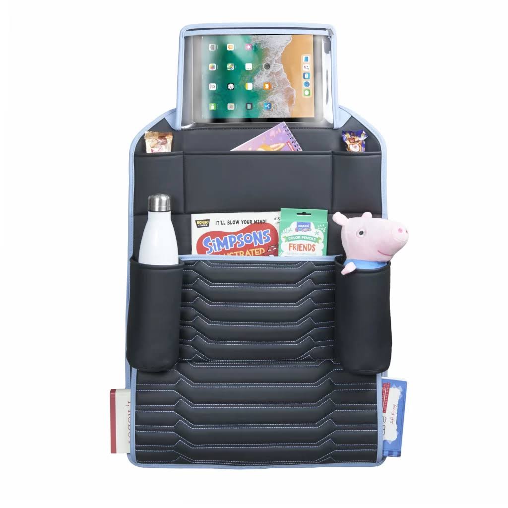 Owleys Car Seat Organizer Backseat Back Organizers & Storage Of Automotive Seatback Toy Organization For Kids Black Navy PZO8MUTA_4YCIQ