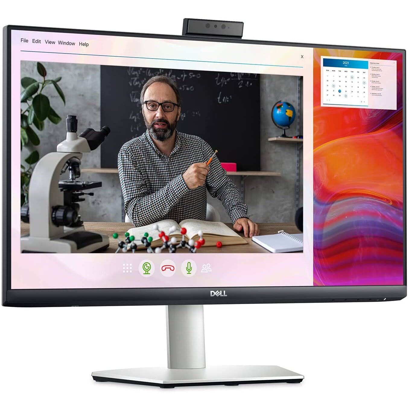 Dell S2422hz 24-Inch Fhd 1920 X 1080 75hz Video Conferencing Monitor, Pop-Up Camera, Noise-Cancelling Dual Microphones, Dual 5w Speakers, Usb-EMWS09CQ_TGDOQ