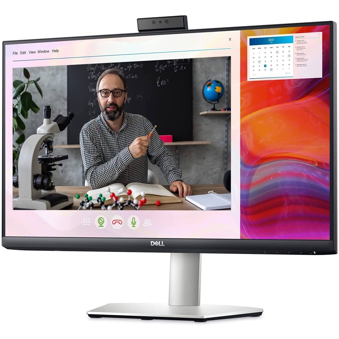 Dell S2422hz 24-Inch Fhd 1920 X 1080 75hz Video Conferencing Monitor, Pop-Up Camera, Noise-Cancelling Dual Microphones, Dual 5w Speakers, Usb-EMWS09CQ_TGDOQ