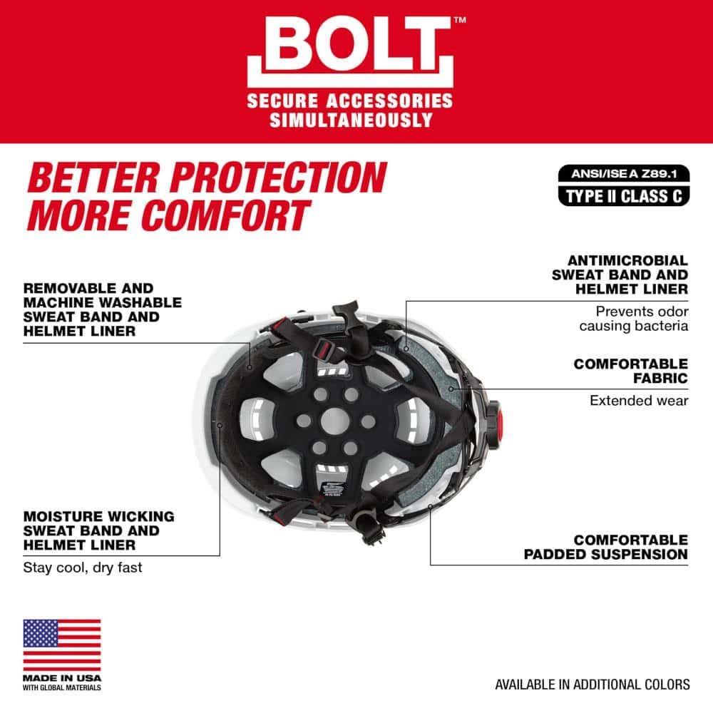Milwaukee 48-73-1308 Bolt Red Type 2 Class C Vented Safety 0YVVUMIS_N4PXP