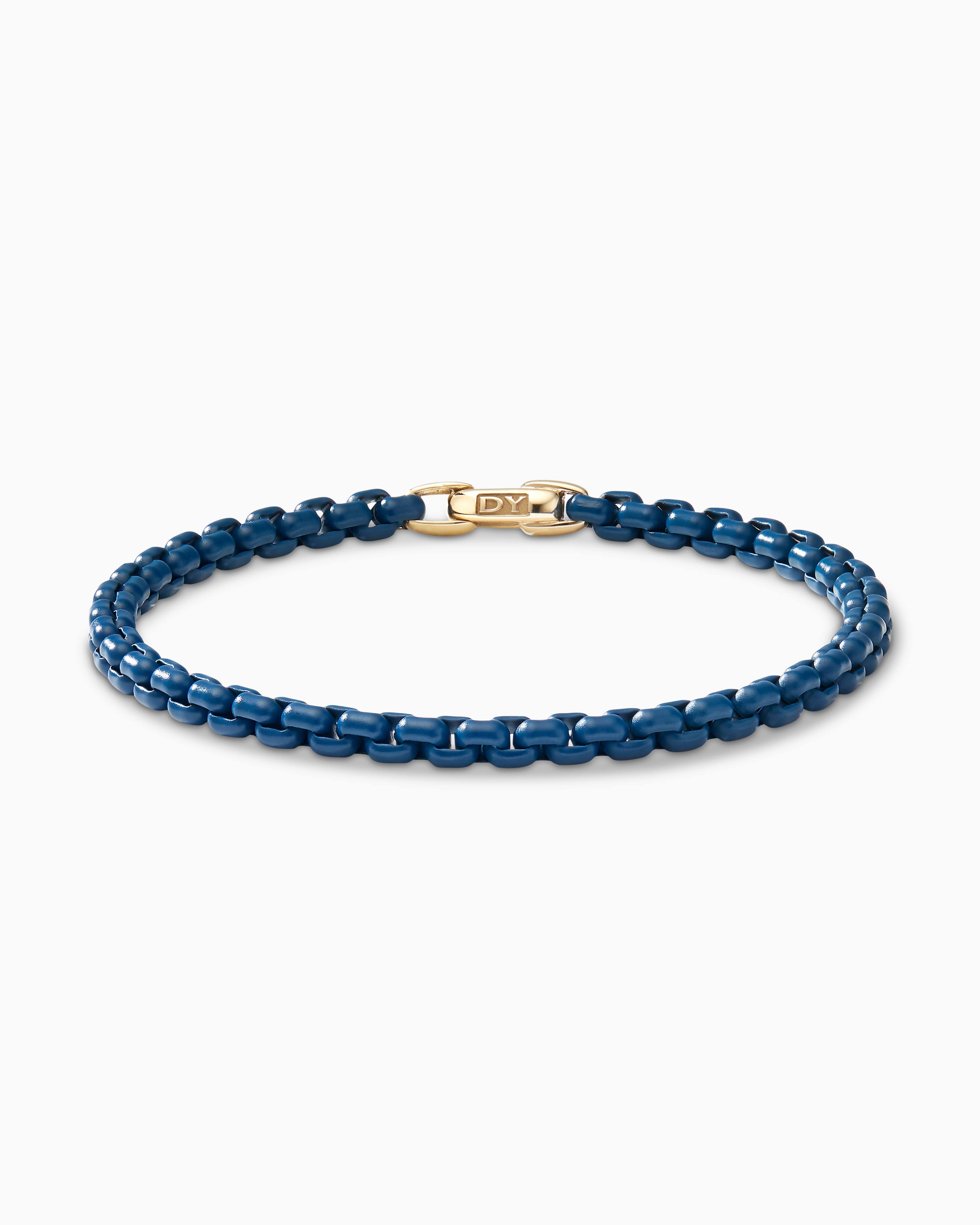 David Yurman Dy Bel Aire Chain Bracelet In Turquoise With 14k Yellow Gold Accent - O0V3UNUV_2ZZ9J