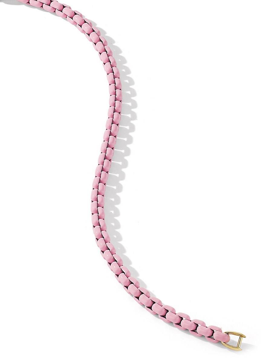 David Yurman Dy Bel Aire Chain Bracelet In Turquoise With 14k Yellow Gold Accent - O0V3UNUV_2ZZ9J