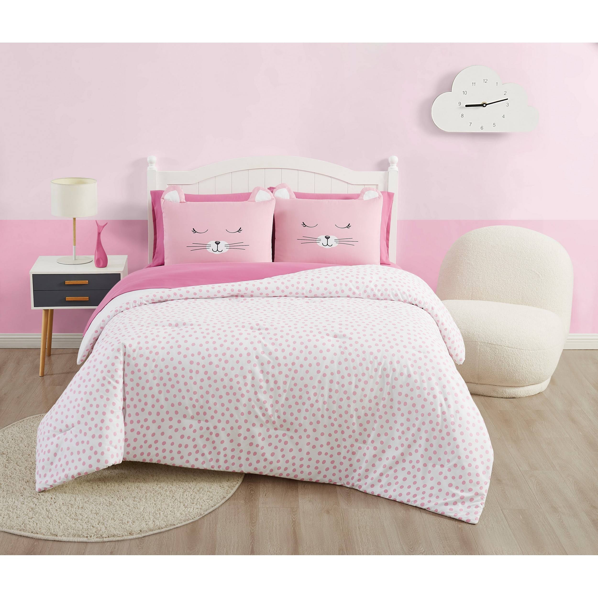My World Cat Nap 7 Piece Bed In A Bag - Pink/White - KXETKSVM_B8EFS