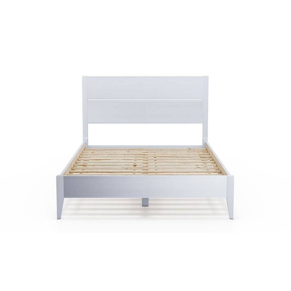 Grain Wood Furniture Mid Century Bed - Brushed Walnut - OMPLAIMS_VIGCC