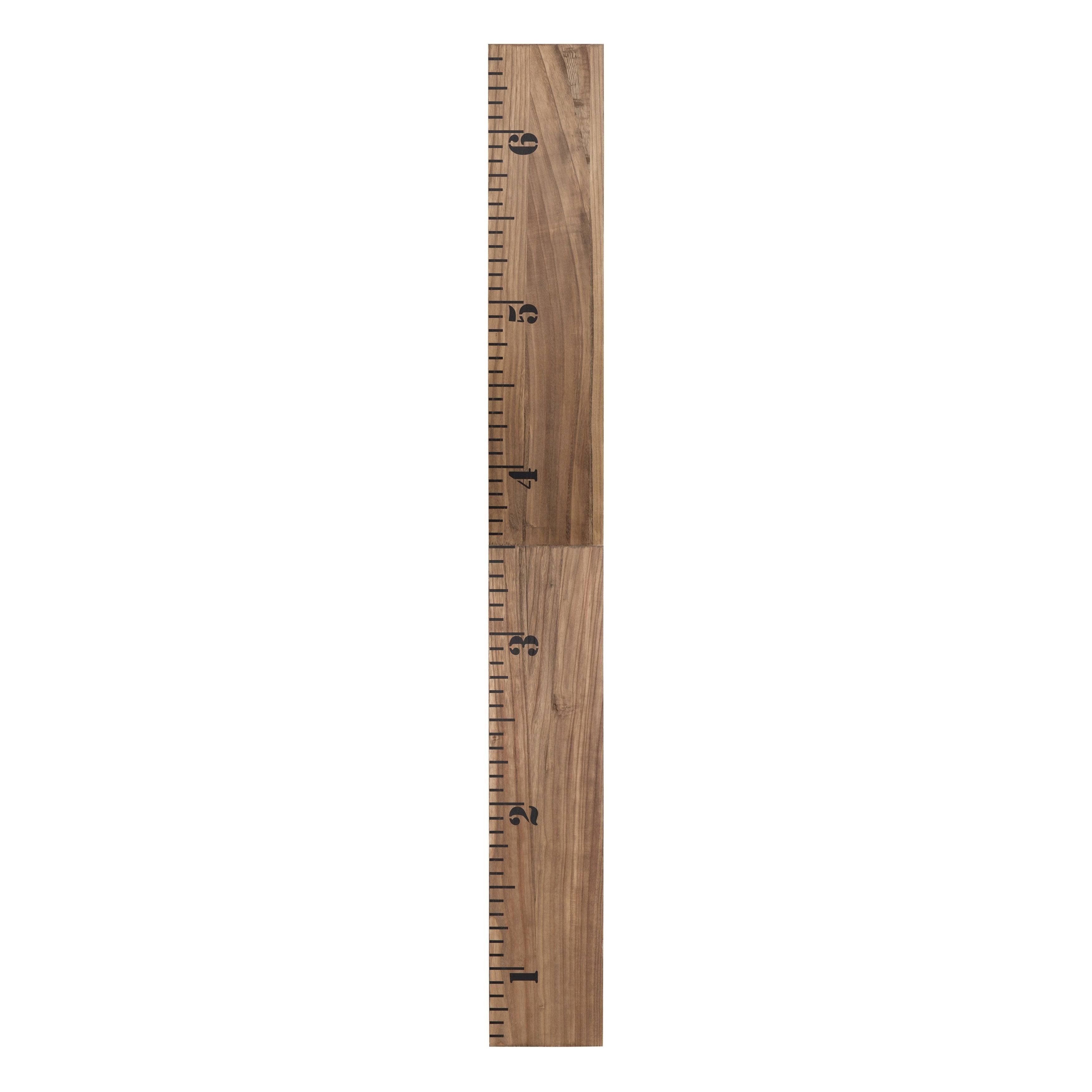 Kate And Laurel Growth Chart 6.5' Wood Wall Ruler - Rustic JNQNG5F2_BAWO7