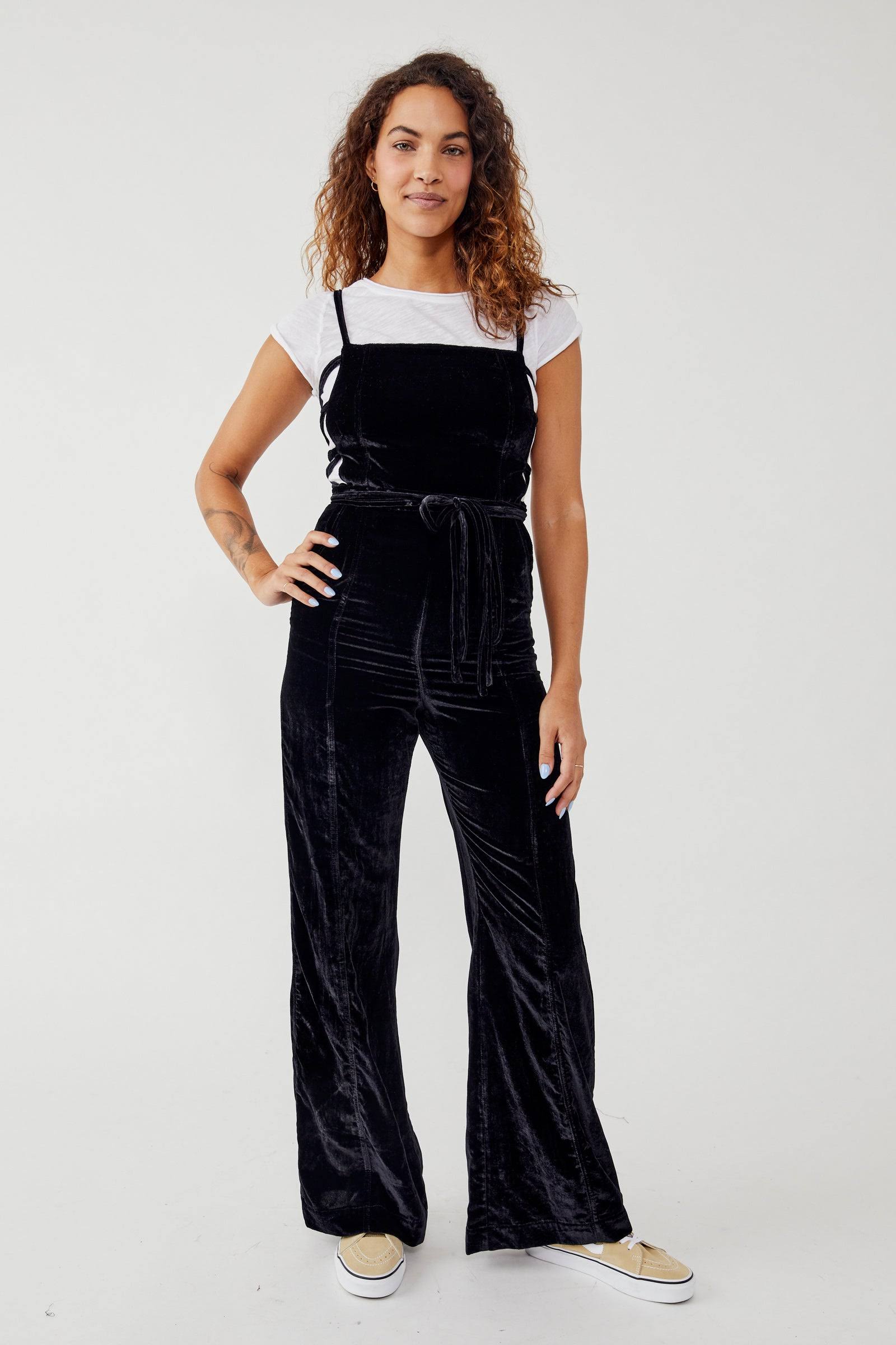 90'S Forever Overalls At Free People In Black, Size: NKVUKMKQ_SMDOO