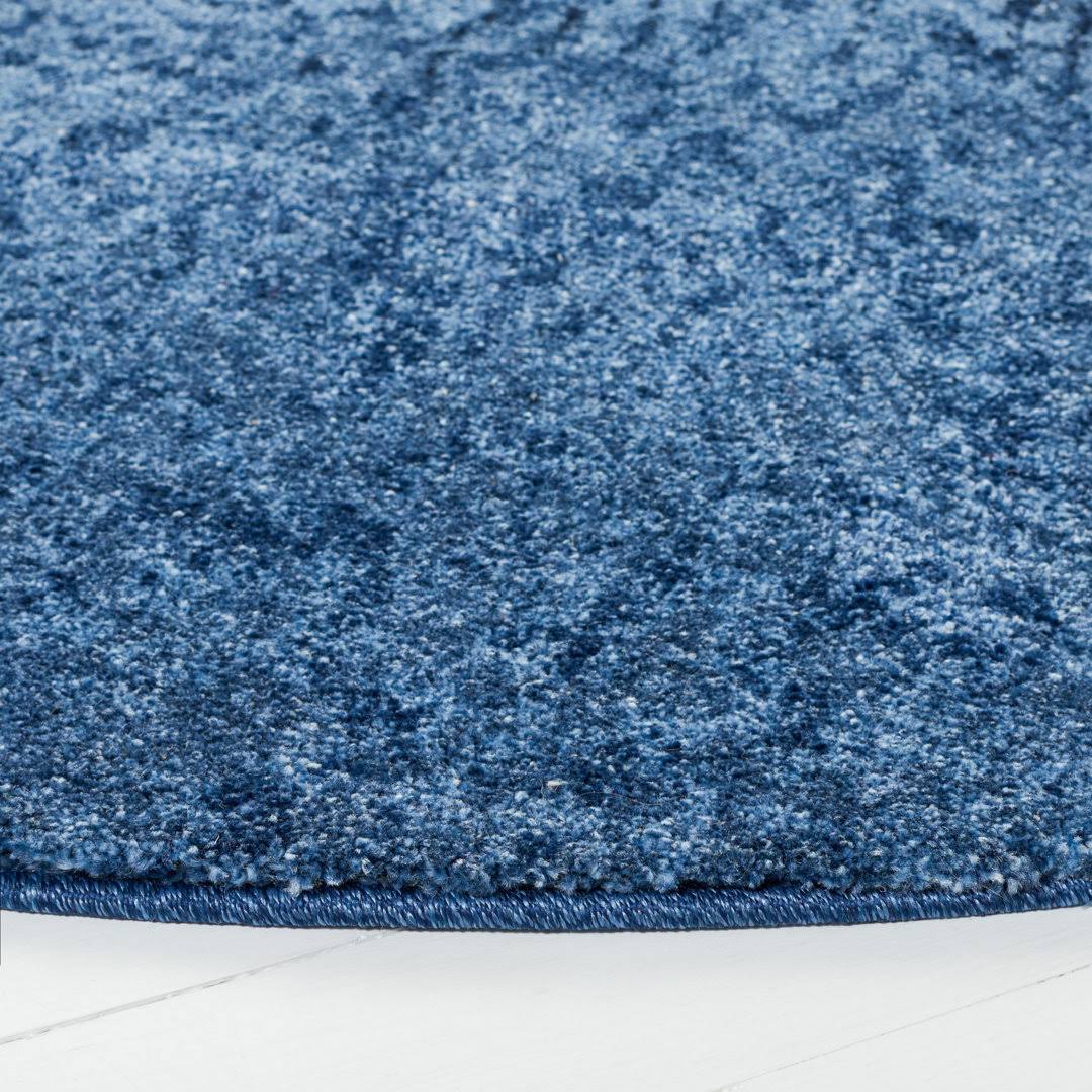 Wrought Studio Tenth Avenue Light Blue / Blue Area Rug Size: Round 4' 5REVRSFX_ESVRK