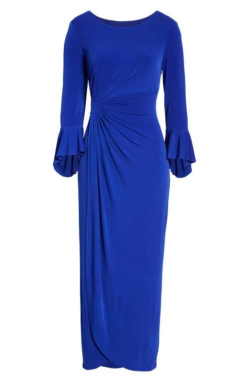 Connected Apparel Mock Wrap Gown Deep FLPESQCG_T5GPT