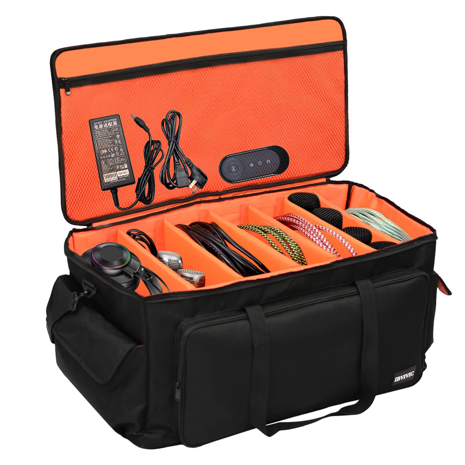 Ibvivic High Capacity Gig Band Cable File Bag, 600d Oxford With With VQHWJOAH_IOREC