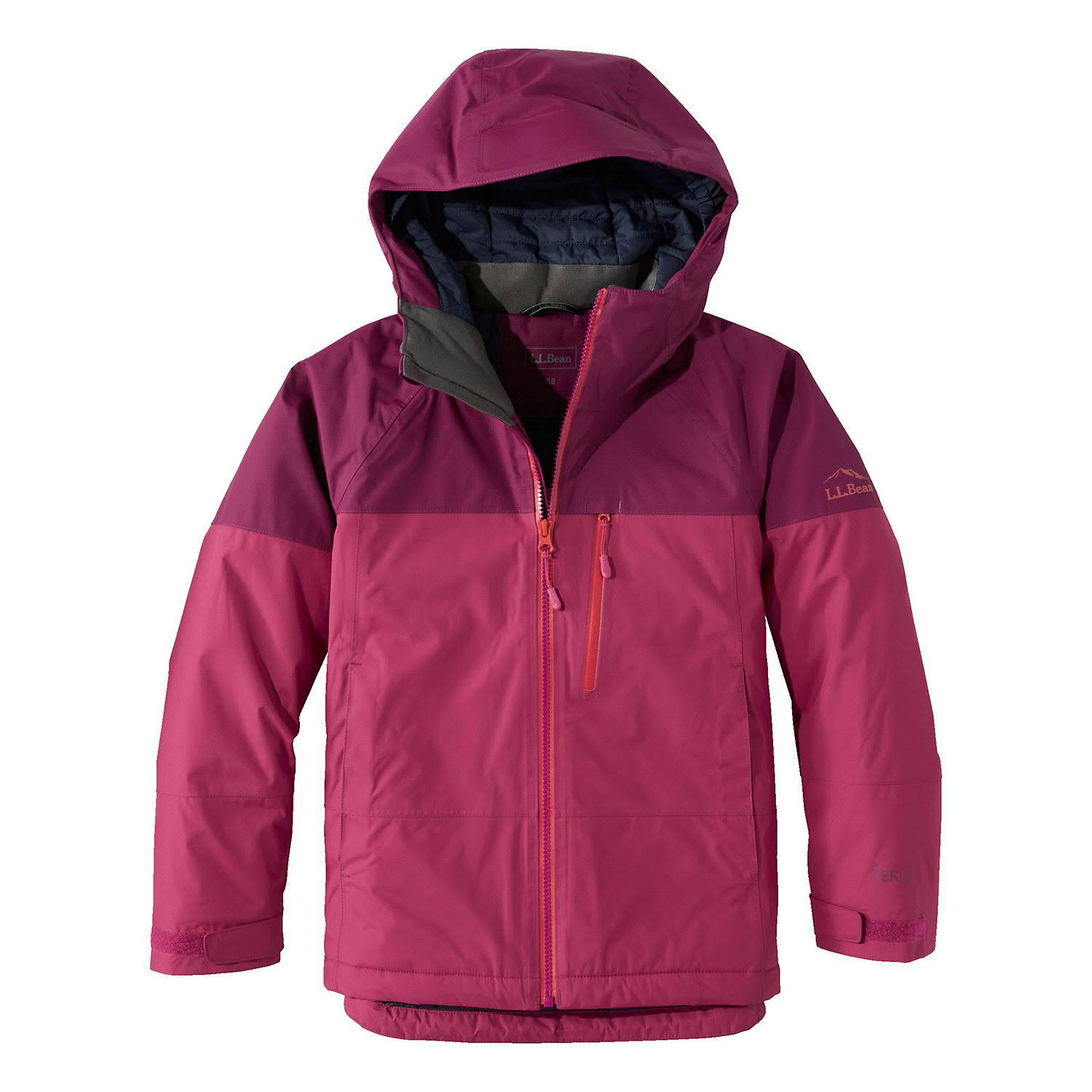 L.L.Bean Kids' Wildcat Waterproof Ski Jacket - Medium 10-12 - Black / Carbon ZL0YIFDF_W87HB