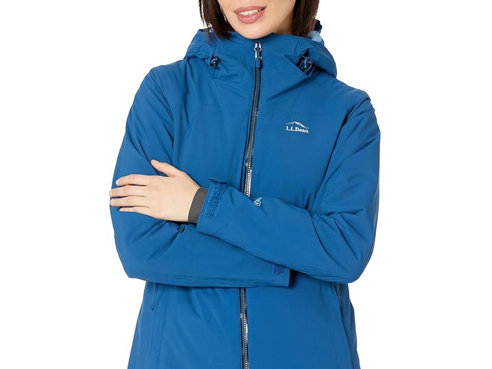 L.L.Bean Waterproof Primaloft Packaway Jacket Women's Clothing Dark Marine Blue : OZYZHTRZ_BQPST