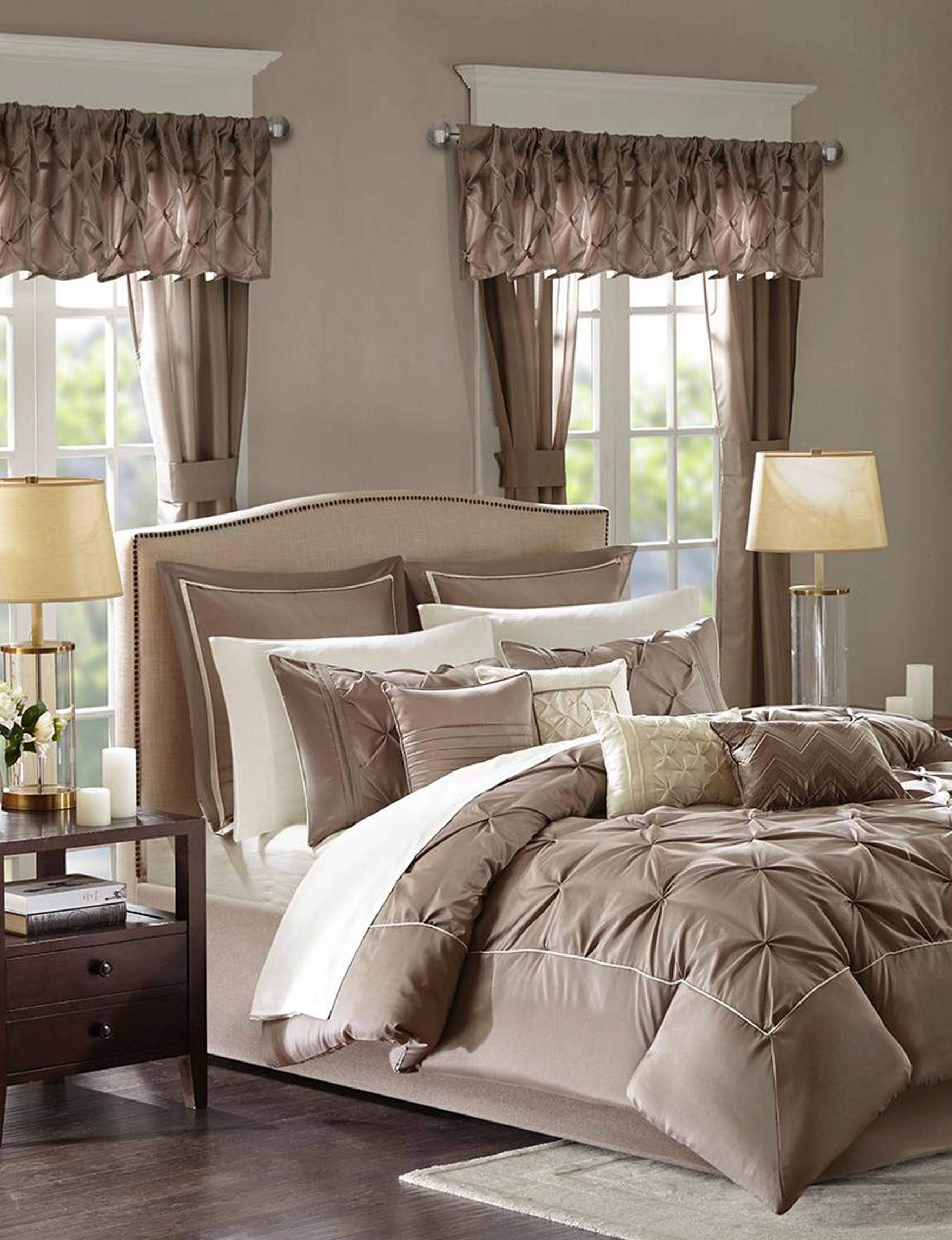 Madison Park Essentials Joella 24-Piece Room In A Bag, Taupe -Cal WQCPTLLR_U5HWK