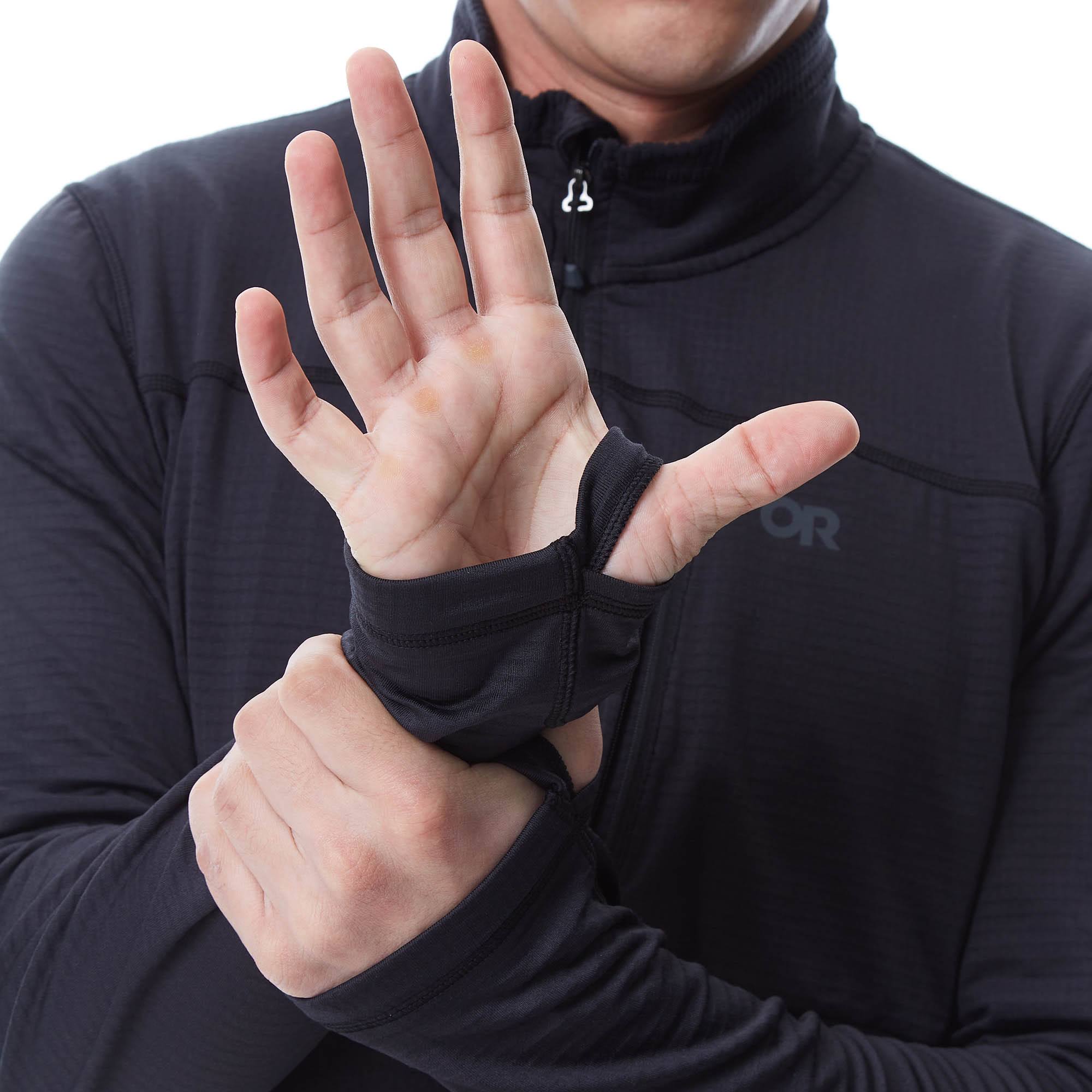 Outdoor Research Men's Vigor Quarter Zip - Black - JEZ0KYL4_QQZFE
